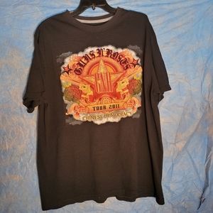 Guns N Roses 2011 Chinese democracy tour shirt